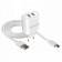Сетевое зарядное устройство 2USB WALKER WH-27 + MicroUSB 2A White