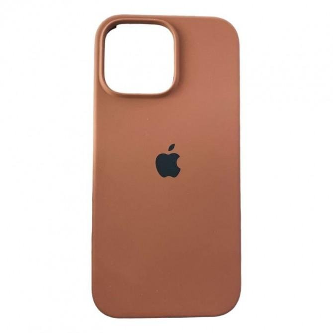 Силиконовый чехол для iPhone 16 Pro Saddle Brown FULL