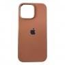 Силиконовый чехол для iPhone 16 Pro Saddle Brown FULL