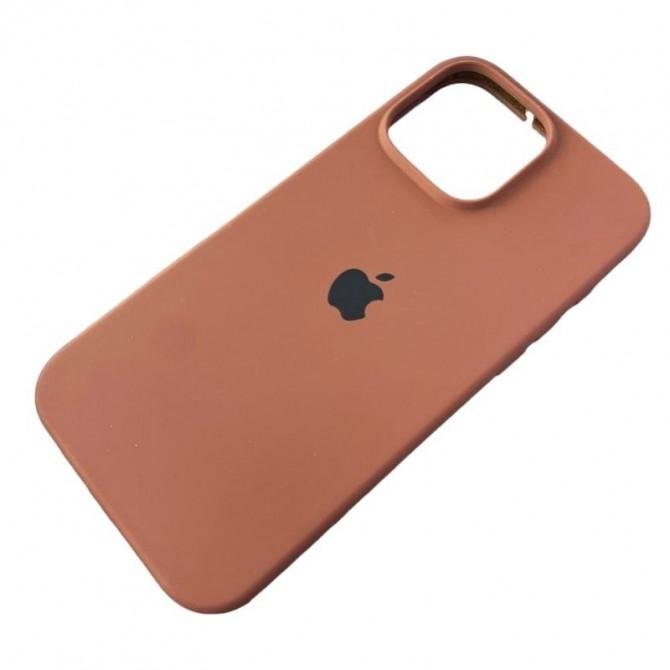 Силиконовый чехол для iPhone 16 Pro Saddle Brown FULL-1