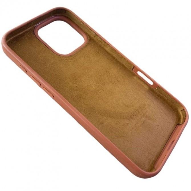 Силиконовый чехол для iPhone 16 Pro Saddle Brown FULL-5