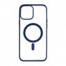 Чехол Color+MagSafe для iPhone 12 Pro Max (08, Темно Синий)