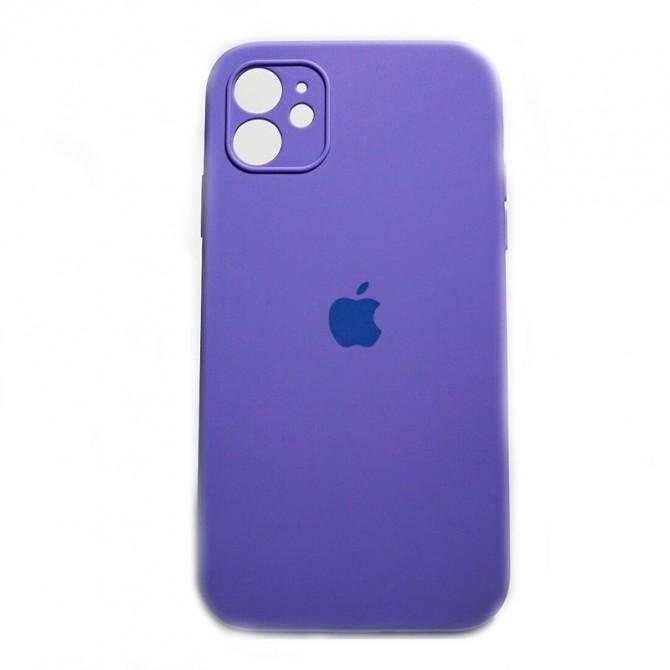 Оригінальний силіконовий чохол для iPhone 11 Лавандовий FULL (SQUARE SHAPE)