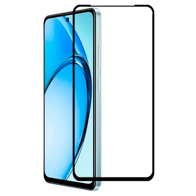 Защитное стекло для Oppo A3x Full Glue (0.25 мм, 2.5D, черное) ЛЮКС