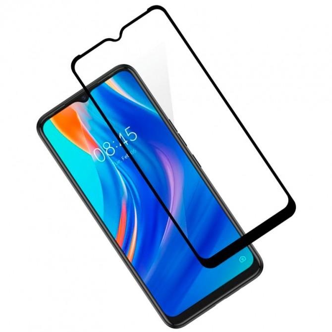 Защитное стекло для TECNO Spark 7/Spark7 Go Full Glue (0.3 мм, 2.5D, черное)-1