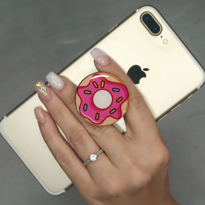 Держатель Pop Socket Donats on Blue-3