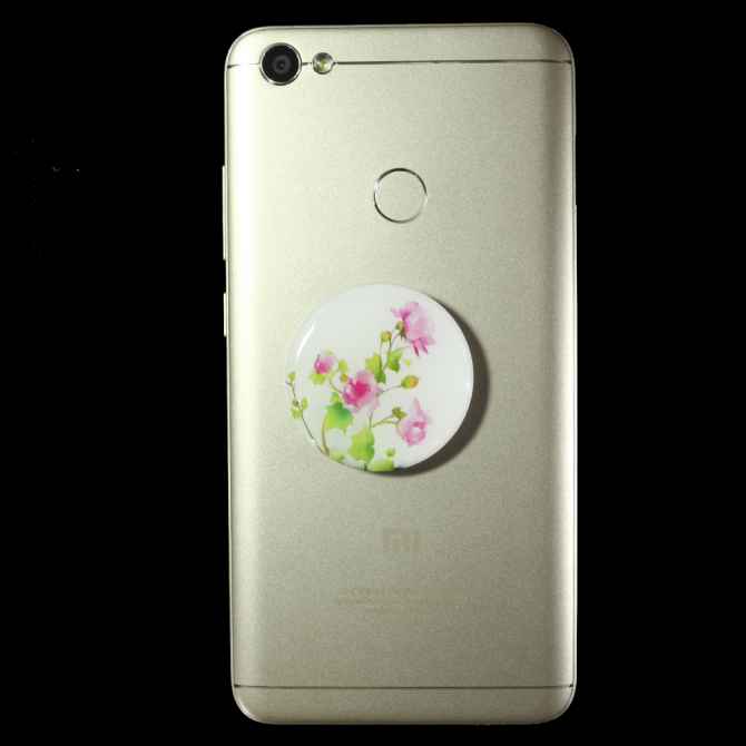 Держатель Pop Socket Flowers White-Pink-1