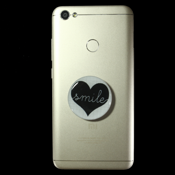 Держатель Pop Socket Heart Чёрный-1