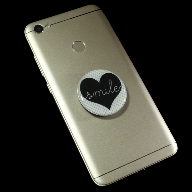 Держатель Pop Socket Heart Чёрный-2