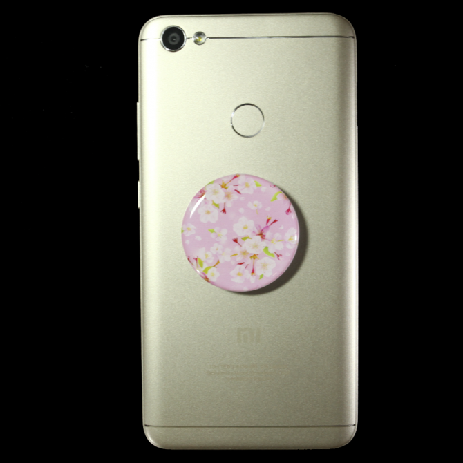 Тримач Pop Socket Magnetic Квіти Рожевий-1