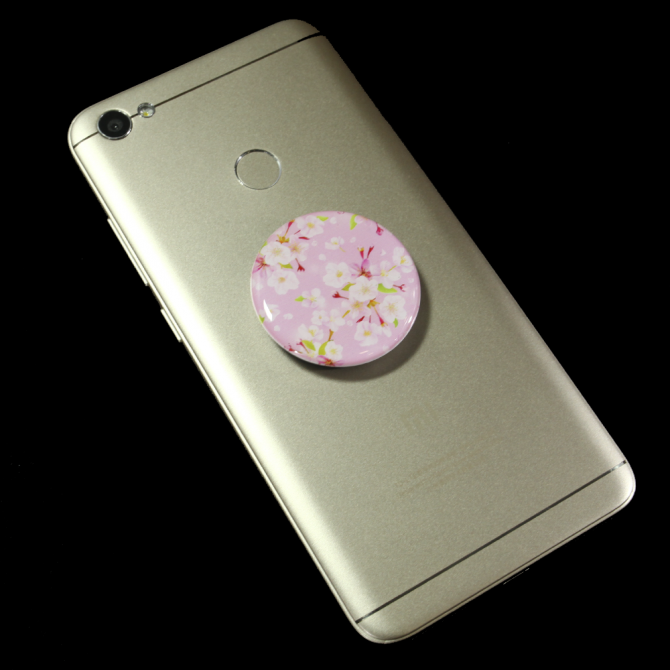 Тримач Pop Socket Magnetic Квіти Рожевий-2