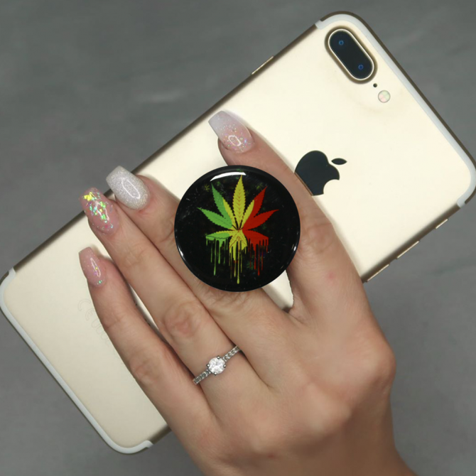 Держатель Pop Socket Magnetic Leaf )-3