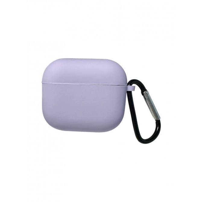 Чехол Silicone Protective Case For Airpods 4 Microfibre Lavender Grey-3