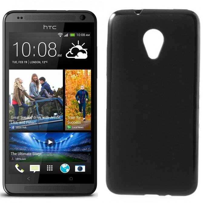 Чехол Silicone Case для HTC Desire 700 Чёрный