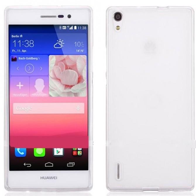 Чехол Silicone Case для Huawei P7 White