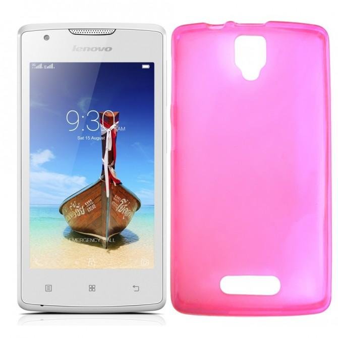 Чохол Silicone Case для Lenovo A1000 Рожевий