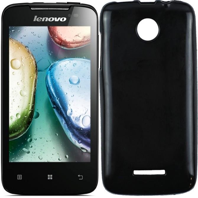 Чохол Silicone Case для Lenovo A390/376 Чорний
