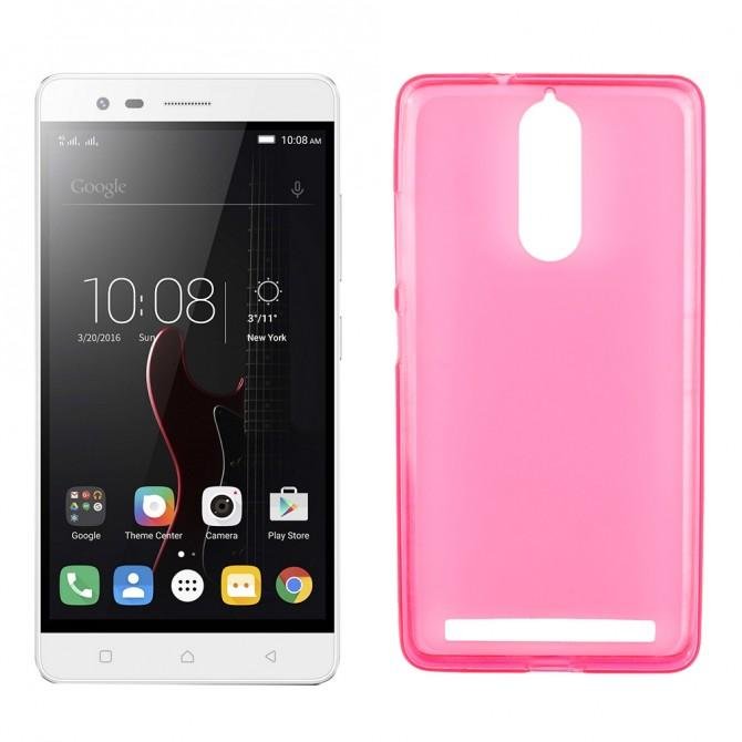 Чохол Silicone Case для Lenovo A7020/Vibe K5 Note Рожевий