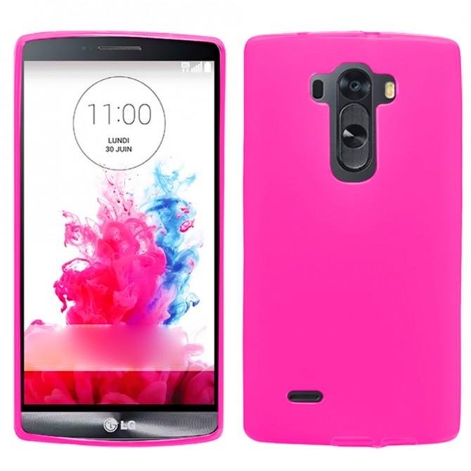 Чехол Silicone Case для LG G Flex 2/H955/H950 Pink