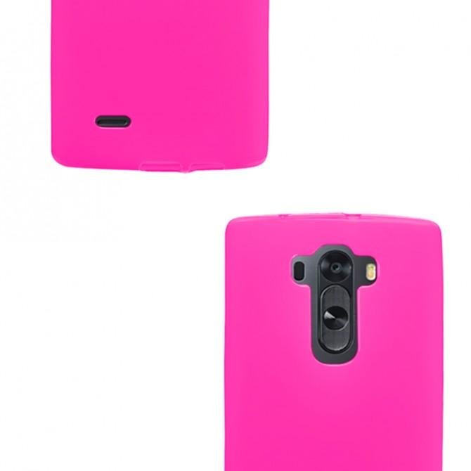 Чехол Silicone Case для LG G Flex 2/H955/H950 Pink-3