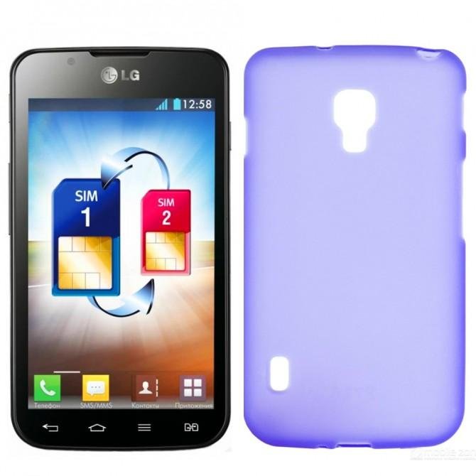 Чохол Silicone Case для LG L7 II Dual/P715 Фіолетовий