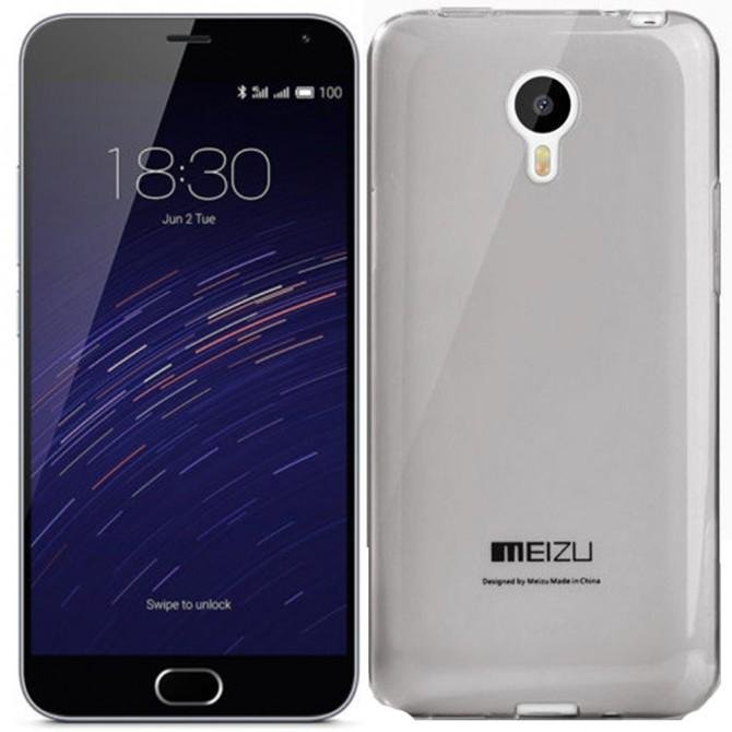 Чехол Silicone Case для Meizu M2 Note Чёрный