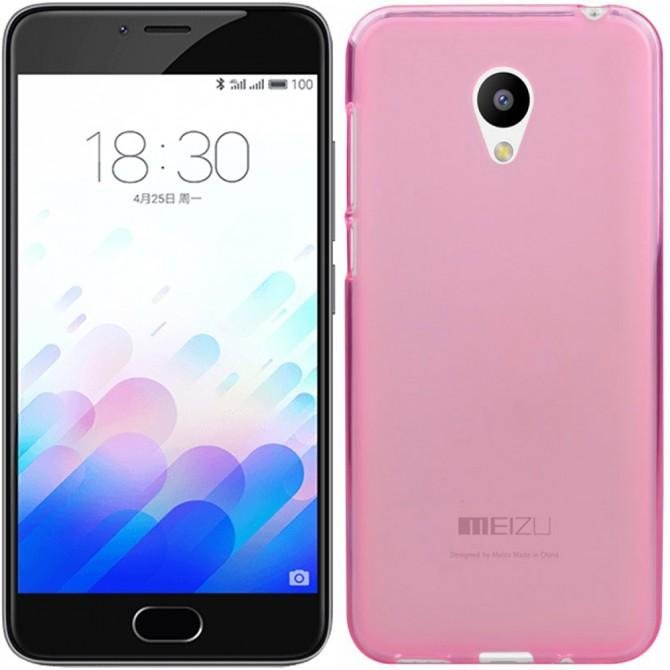 Чохол Silicone Case для Meizu M3 Рожевий