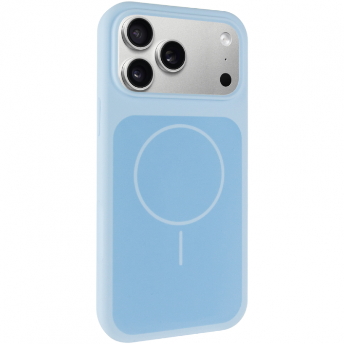 Накладка Liquid Magnetic для iPhone 17 Pro Max Light Blue-1