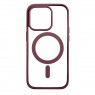Чехол Color+MagSafe для iPhone 14 Pro (07, Бордовый)