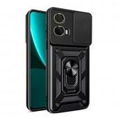 Чехол HONOR Hard Defence Series Motorola G55 Black (with magnet)