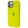 Чехол силиконовый Clear Neon для Apple iPhone 13 Pro Max Светло Желтый