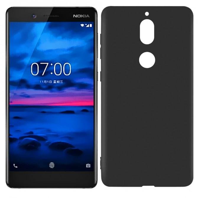 Чехол Silicone Case для Nokia 7 Чёрный
