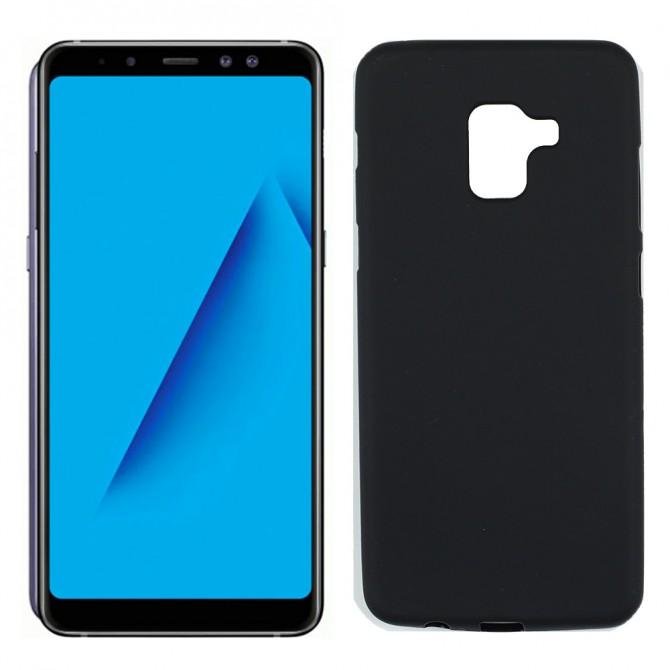 Чохол Silicone Case для Samsung A730 Galaxy A8 plus 2018 Чорний