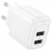 Сетевое зарядное устройство 2USB Hoco CS 51A 2.4A White