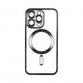 Чехол TPU Metallic Full Camera with Magsafe для iPhone 13 Pro Max  Black