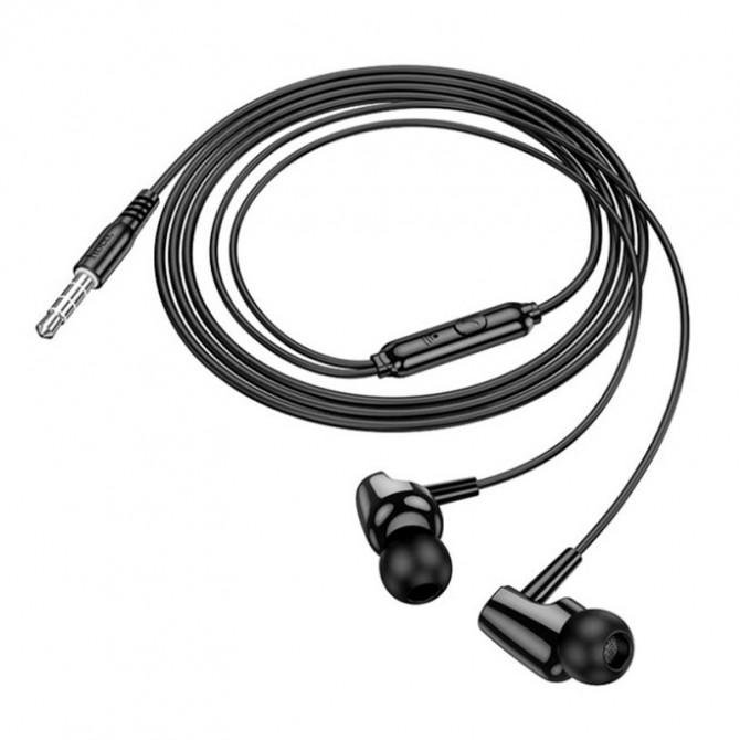 Наушники проводные Hoco M112 Story universal Black + mic-2