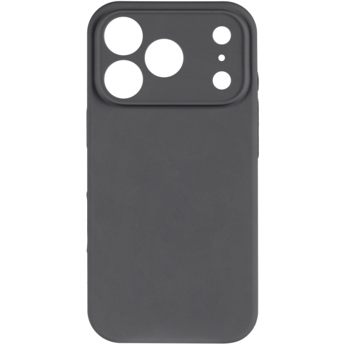 Силиконовый чехол для iPhone 17 Pro Dark Grey FULL (NO LOGO)