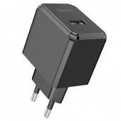 Мережевий зарядний пристрій 1USB Hoco CS11A Ocean 10.5W Black + Type-C Cable