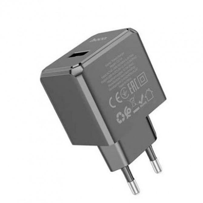 Сетевое зарядное устройстов 1USB Hoco CS11A Ocean 10.5W Black + Type-C Cable-1