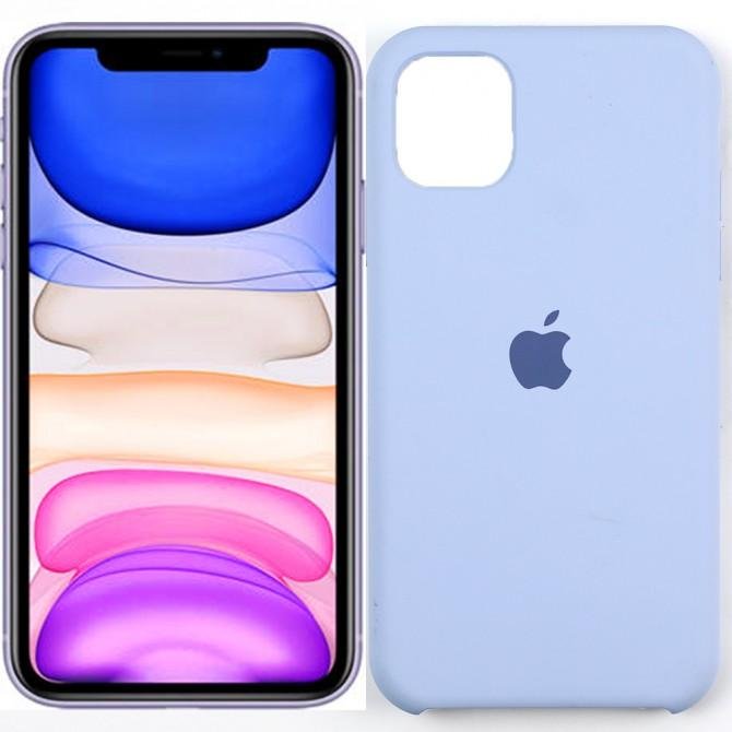 Чехол силиконовый для iPhone 11 Голубой