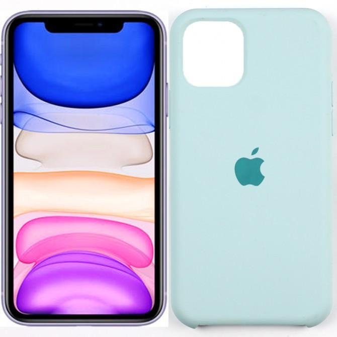 Чехол силиконовый для iPhone 11 Оливковый