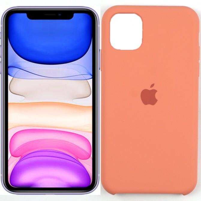 Чехол силиконовый для iPhone 11 Персиковый