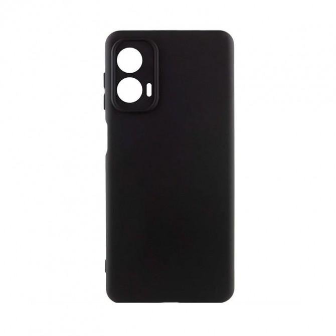 Чехол Silicone Case Motorola Moto G85 Черный FULL