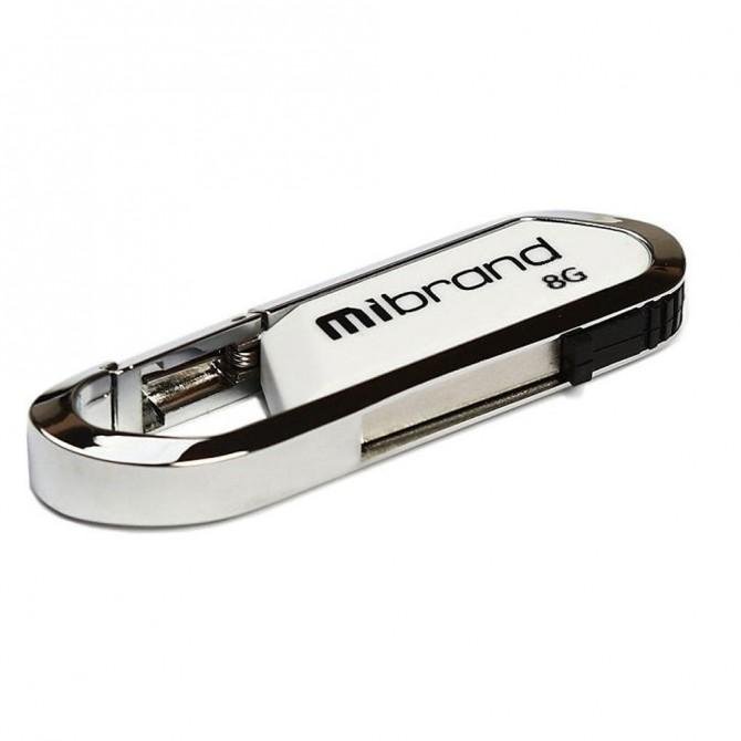 Флеш память Mibrand 8Gb Aligator Белый-2
