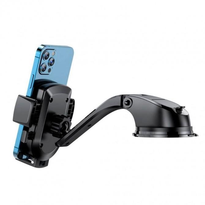 Автотримач XO C89 Black (Розсувний на присосці)-2