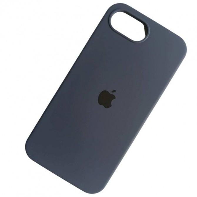 Cиліконовий чохол для iPhone 16e Dark Blue FULL-1