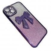 Накладка Glossy Bow для iPhone 14 Plus Purple