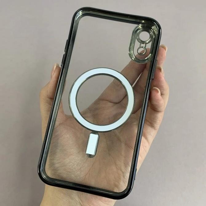 Силіконовий чохол SHINING with MagSafe для iPhone Xr Чорний-1