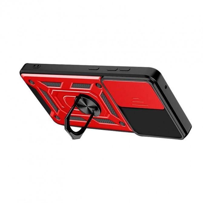 Чохол HONOR Hard Defence Series Samsung A346 Galaxy A34 5G Red (with Camshield and magnet)-1