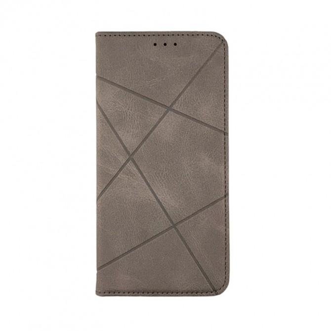 Чехол-книжка Lines Leather for Samsung A045 Galaxy A04 Grey